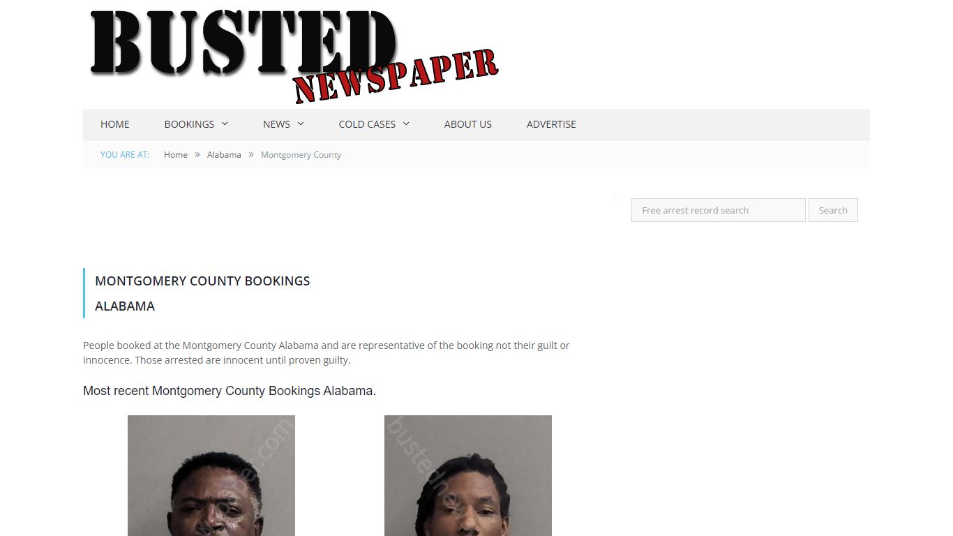 Montgomery County, AL Mugshots - BUSTEDNEWSPAPER.COM